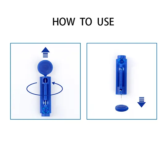 Lancing Device and Lancets for Blood Testing